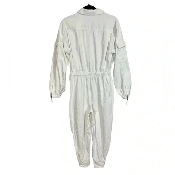 L’Academie Army Coverall Utility Jumpsuit in White x Revolve - Picture 10 of 13